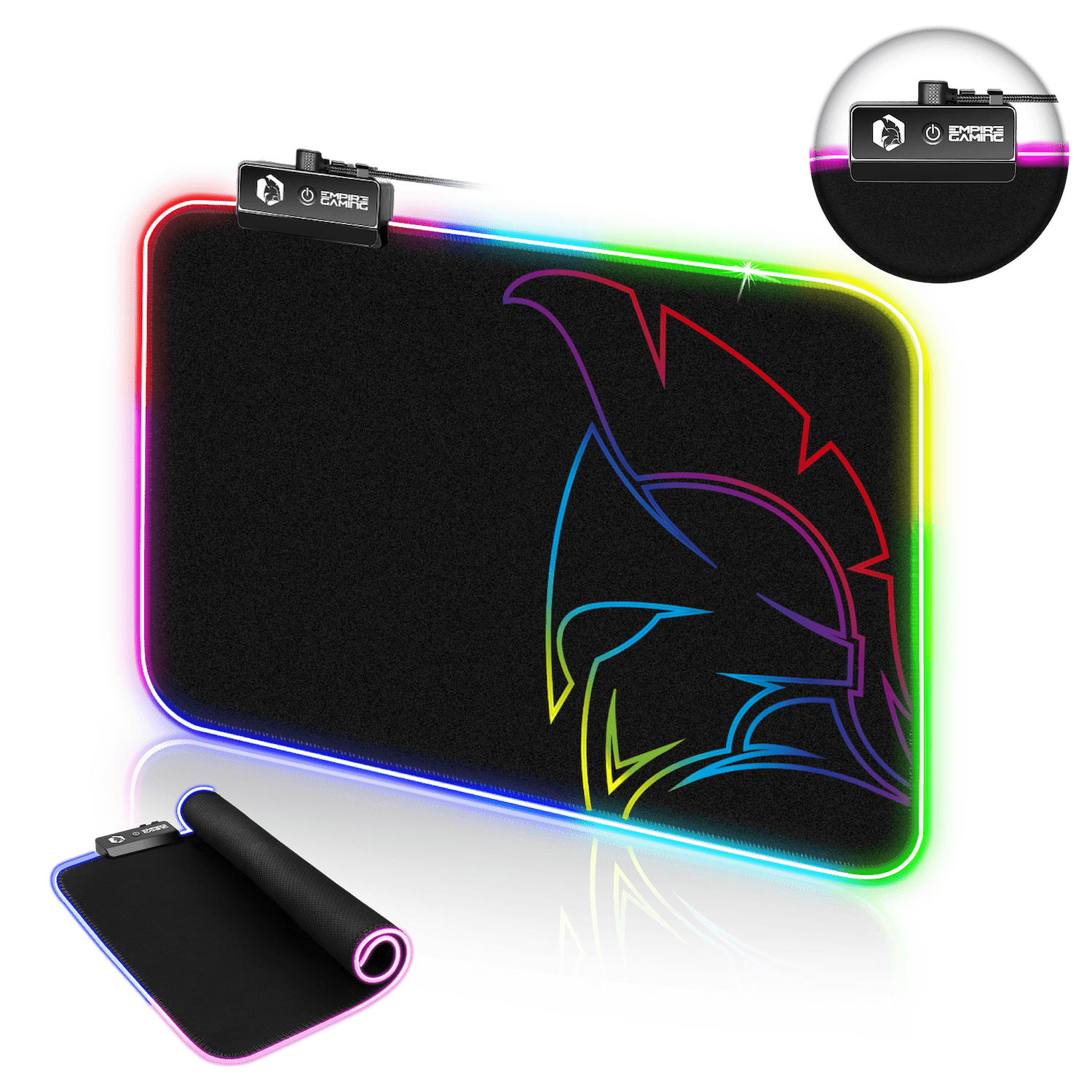 EMPIRE GAMING Pack Gamer 4 en 1 RGB Clavier Tapis de Souris - PC